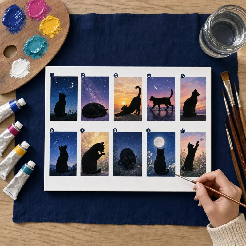Mega Bonus - The Acrylic Cat Pose Library