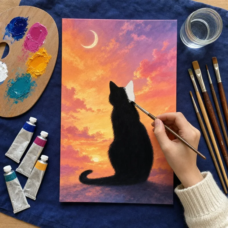 Module 4 - The Acrylic Cat (Form & Silhouette)